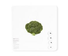 Dresz Pizarra magnética de Broccoli, Tinplate, White de Green, 29 x 29 x 2 cm
