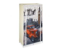 Relaxdays Armario Plegable, Metal, Gris, 42.5x83.5x161 cm