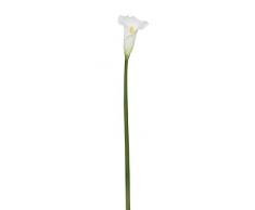 Aufora H0391A - Flores artificiales de cala, color blanco