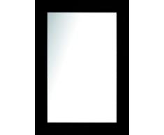 Lienzos Levante Espejo Decorativo Baño/Recibidor, Madera, Negro, 107 x 67 cm
