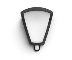 Philips Lighting myGarden Aplique, E27, IP44, iluminación exterior, resistente a la humedad y la intemperie, 42 W, Antracita, Blanco