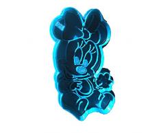 Cuticuter Minnie Bebe Disney Cortador de Galletas, Azul, 8x7x1.5 cm