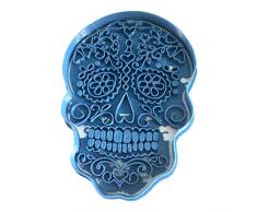 Cuticuter Halloween Calavera Mexican Cortador para Galletas, Azul, 20 x 9 x 1.5 cm