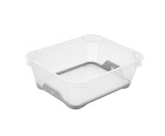keeeper Cesta apilable, Antideslizante, DIN A6, 20 x 16 x 7 cm, Jonas, Gris Nordic