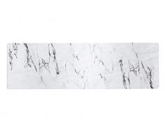 Kitchencraft we Love verano redondo melamina marble-effect alimentos fuente de servir, melamina, White Marble Effect, 53 x 16 x 1.5 cm