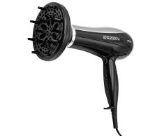 MPM MSW-14 Secador De Pelo Profesional, PolÃmero Libre de BPA, Blanco/Negro, Estandar