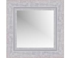 Lienzos Levante Espejo Decorativo Baño/Recibidor, Madera, Blanco, 116 x 76 cm