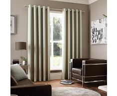 Just Contempo â Esterilla con Ojales Cortinas con Forro, poliéster, Beige, 46 X 54 Inches