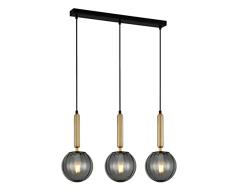 Italux Ravena Moderna lámpara colgante de techo con barra de 3 luces, LED E27