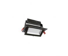 Filux Samsung Foco Proyector Led Direccionable Rectangular, 38 W, Negro/Blanco FrÃo, 245 x 152 x 142 mm