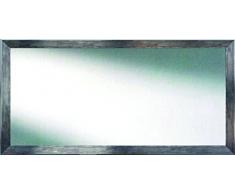 Lienzos Levante DA477W96-7 - Espejo decorativo baño/recibidor, 112 x 72 cm, color plata