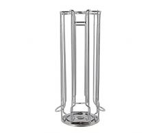 Universal Lavazza A Modo Mio Divino MONODOSIS de café cápsula soporte soporte con 360 ° giratorio Base, Plata, Juego de 32