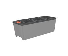 Tramontina Maceta de riego automÃ¡tico 3 Comportaments 10,5 l (Gris)
