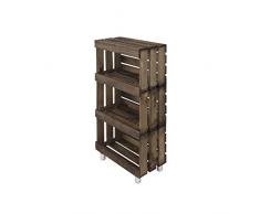 Decowood DCW02 Frutero, Madera, Marrón, 49x98.2x26.5 cm