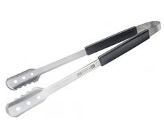 FM Professional Pinza Multiusos Especial para Barbacoa, Pinzas BBQ de Gran Longitud para Evitar Quemaduras, Acero Inoxidable y Mango en Polipropileno, 46 cm de Largo, 1 Unidad