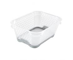 keeeper Cesta apilable, Antideslizante, DIN A7, 16 x 12 x 7 cm, Jonas, Gris Nordic