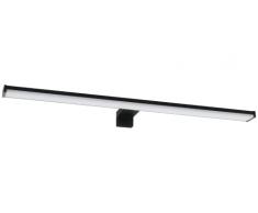 EGLO LED lÃ¡mpara de espejo Pandella 2, iluminaciÃ³n de espejo de 1 luz elegante, luz de aluminio y plÃ¡stico en blanco y negro, lÃ¡mpara LED antihumedad, IP44, L 60 cm