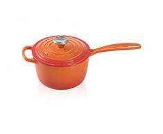 Le Creuset 21181180902430 Le Signature Sartén de Hierro Fundido, 18 cm-Volcánico, esmaltado, Ofenrot