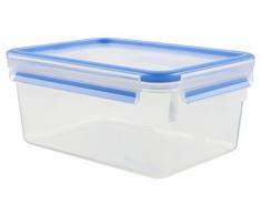 Tefal K30220 Rectangular Caja 3.7L Azul, Transparente 1pieza(s) Recipiente de almacenar Comida - Recipiente para Alimentos (195 mm, 265 mm, 110 mm, 484 g, 195 mm, 265 mm)