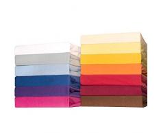 CelinaTex Lucina bebés niños sábanas Ajustables Camas para bebé Camas para niños algodón 2er-Set 60x120-70x140 cm Natural Beis