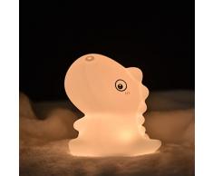 Sweet Dreams - Lámpara de noche LED para niños, de silicona, con 7 colores, función táctil, USB Type-C, luz nocturna para habitación infantil, recargable