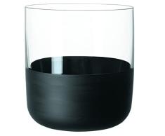 Villeroy & Boch - Vasos chupito Manufacture Rock, set de 4, cristal con base negro mate, capacidad 40ml