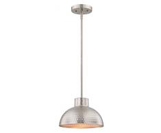 Westinghouse Lighting Lámpara de Techo Colgante de 1 Luz con Barra Segmentada E27, NÃquel Satinado