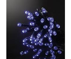 E = m6 5ein107bl guirnalda de ledes con 50 bombillas LED plástico/PVC azul