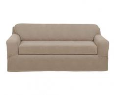 Maytex Pixel Ultra Soft Stretch Funda para sofÃ¡, Cuero, Arena, Sofa