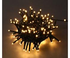 E = m6 5eex927ww guirnalda con 400 bombillas LED plástico/PVC blanco