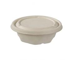 Tessera Bio Products QRSB650 - Cuenco redondo para sopa de caÃ±a de azÃºcar, 650 ml, capacidad de 650 ml, 125 unidades