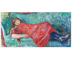 ArtPlaza Panel Decorativo-Munch Edvard On The Sofa, Madera, Multicolor, 80x1.8x60 cm