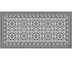Vilber Gran Chef Tanger Alfombra, Vinilo y PVC, Negro, 40x78x0.2 cm