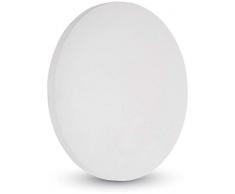 LÃ¡mpara de Pared LED Retroiluminada Decorativa 9W V-TAC â Impermeable, Cuerpo de Aluminio Fundido Blanco â Compatible con Sensor Luces Modernas para Ãreas Exteriores 3000K Luz Blanco CÃ¡lido