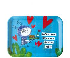 Laroom Bandeja, Melamina, Turquesa