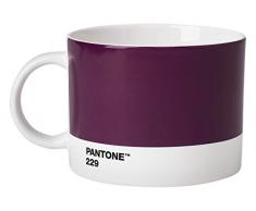 Pantone Taza de té de Porcelana, 475 ml, Porcelana, Aubergine 229, 10.4 x 10.4 x 8 cm