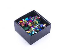 Legendarte LH-017Â allacciatovaglioli Anillos servilletero Joya, Cristal/PVC, Multicolor, 19Â x 19Â x 7Â cm, 4Â Unidad