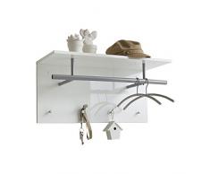 FMD furniture Perchero de Pared, Tablero aglomerado Recubierto de Resina de melamin, ca. 72 x 35 x 29,3 cm