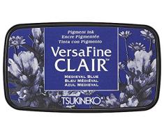 Tsukineko Medieval VersaFine Almohadilla de Tinta Clair, Material sintÃ©tico, Color Azul, 5,6 x 9.7 x 2.3 cm, 5.6 x 9.7 x 2.3 cm