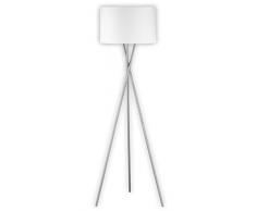 Fischer&Honsel WOTAN Lámpara de pie, 60 W, Nickelfarben