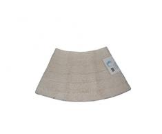 Cazsplash lujo cuadrante Mini Curvado alfombrilla de ducha, algodón, Cream, 42 x 26 x 5 cm)