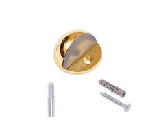 BRINOX Tope Puerta con pivote y Tornillo, Oro, 2.5x4.4x4.4 cm