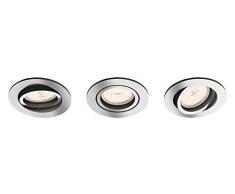 Philips Spot 5039311PN 8718696160923 Iluminación empotrable, luz Blanca cálida DE 5,5 W GU10, Gris