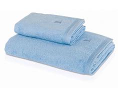 MÃ¶ve Superwuschel Uni mit eingesticktem Logo Toalla de Ducha, algodÃ³n, Aquamarine, 80 x 150 cm