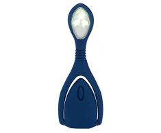 Libri_x Lumi Plus - Lámpara de lectura con pinza y regulador de intensidad, color azul