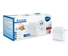 Brita Maxtra + Seis Filtros para El Agua, Cartuchos de Filtrado para El Agua Recambios Compatibles con Jarras Brita que Reducen la Cal y El Cloro