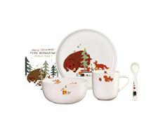 ASA 38960314 Christmas Bruno - Vajilla infantil (5 piezas), multicolor