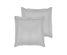 De Witte Lietaer Funda de Almohada, algodÃ³n Peinado, Plata, 60Â x 60Â cm