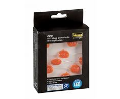 Idena LED cadena de luces con 20 pequeñas calabaza, hierro, multicolor, 125 x 1 x 1 cm