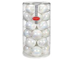 Inge-glas Bolas de cristal decoración para árbol de navidad, vidrio, weià (14144D103-MO), 14 x 14 x 34 cm